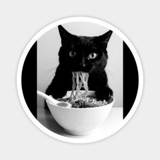 Cat and Ramen-2 Magnet