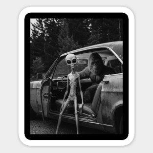 Alien and Bigfoot-Believe-2 Magnet