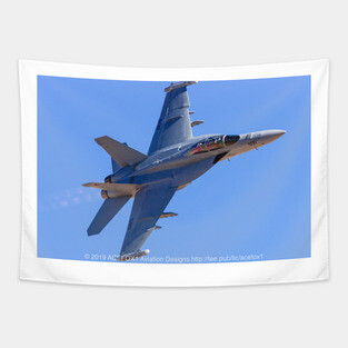 EA-18G Growler Afterburner Fly-By Tapestry