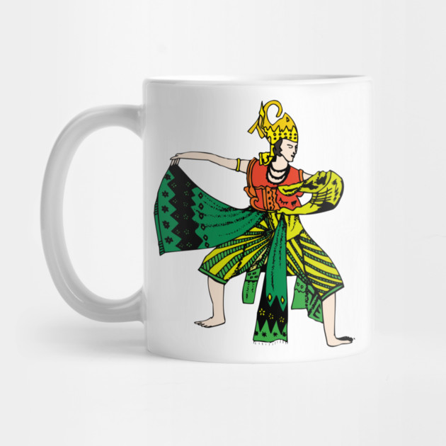 Classical Javanese Dancer Shirt Traditional Elegance by Urbanprint