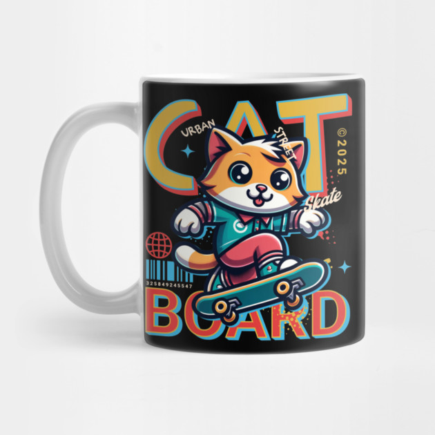 Urban Cat Skater by Urbanprint