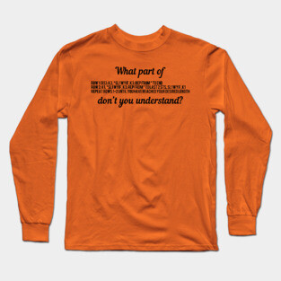 Knitting Jargon Long Sleeve T-Shirt