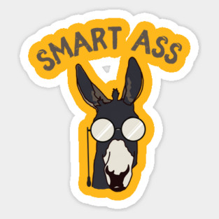 Smart Ass Donkey Funny Magnet