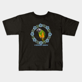 Cute Senegal Parrot - Senegal Mama Kids T-Shirt