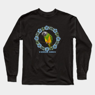 Cute Senegal Parrot - Senegal Mama Long Sleeve T-Shirt