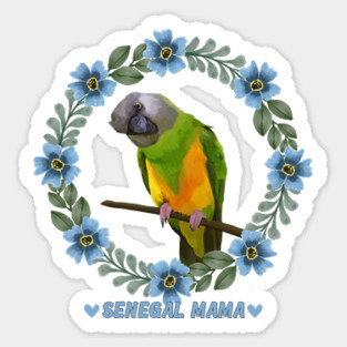 Cute Senegal Parrot - Senegal Mama Sticker