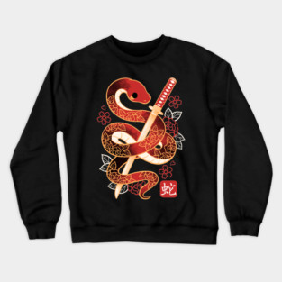 Chinese cute Year of the snake 2025 Crewneck Sweatshirt