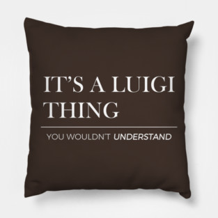 free-luigi Pillow