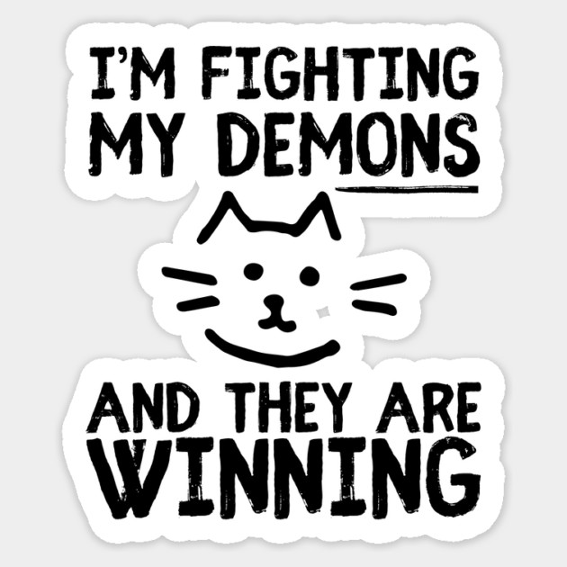 Cat Meme Sarcastic Sticker by The WYLD Tribe