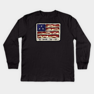 The Baconsale Flag Kids Long Sleeve T-Shirt