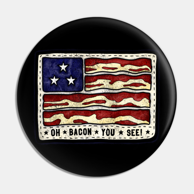 The Baconsale Flag Pin by baconsale