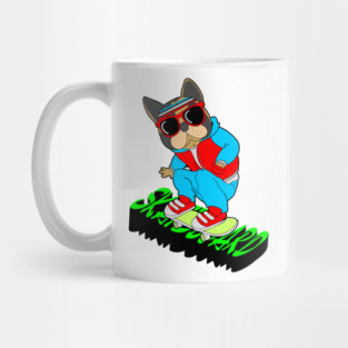 Dog Skater Cool Dog Skateboard Mug
