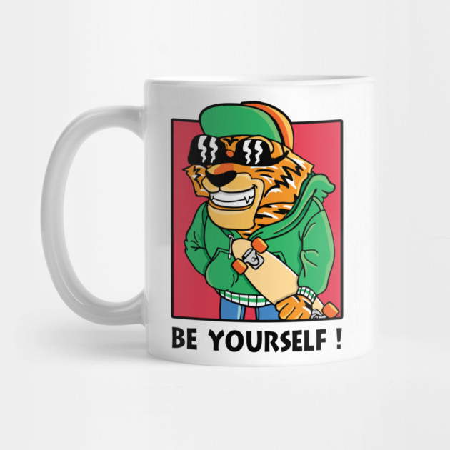 Be Yourself  Bold Lion Skateboard Design by Urbanprint