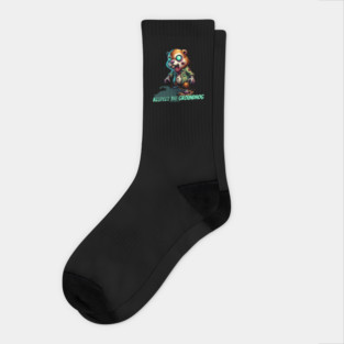 Zombie Groundhog Socks