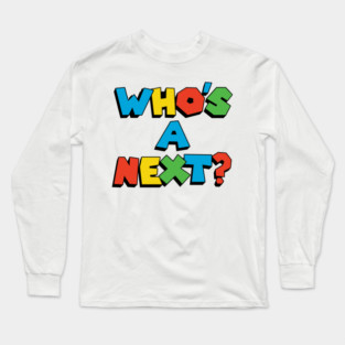 Who's A Next? Luigi Gamer Long Sleeve T-Shirt