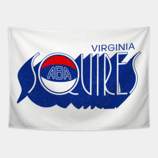 Retro Virginia Squires ABA Basketball 1972 Tapestry
