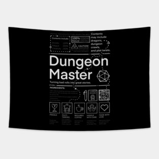 Dungeon Master: Handle with Care | DM Survival Kit Tapestry