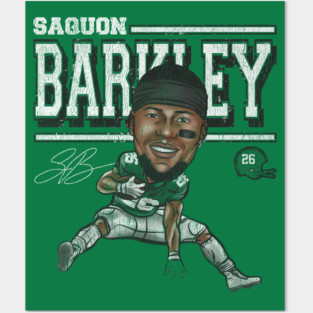 Saquon Barkley Cartoon Posters and Art