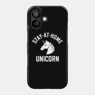 Stay At Home Unicorn Sarcastic Introvert Lazy Vibes Phone Case