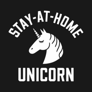 Stay At Home Unicorn Sarcastic Introvert Lazy Vibes T-Shirt