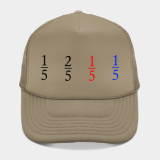 One Fifth, Two Fifth, Red Fifth, Blue Fifth Hat