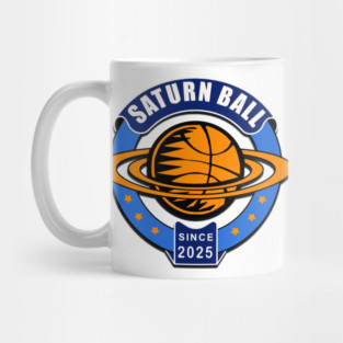 Saturn Basketball Cosmic Slam Dunk Design Mug
