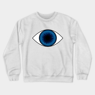 Eyeball Round Blue Crewneck Sweatshirt