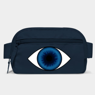 Eyeball Round Blue Bag