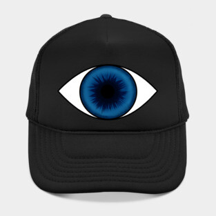 Eyeball Round Blue Hat