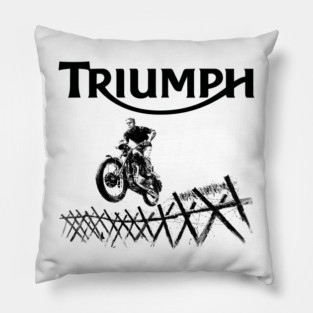 Steve McQueen's Favorite Motorcycle Pillow