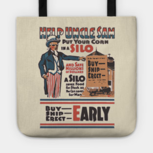 Build a Silo for the Nation - WWI Propaganda Poster Tote