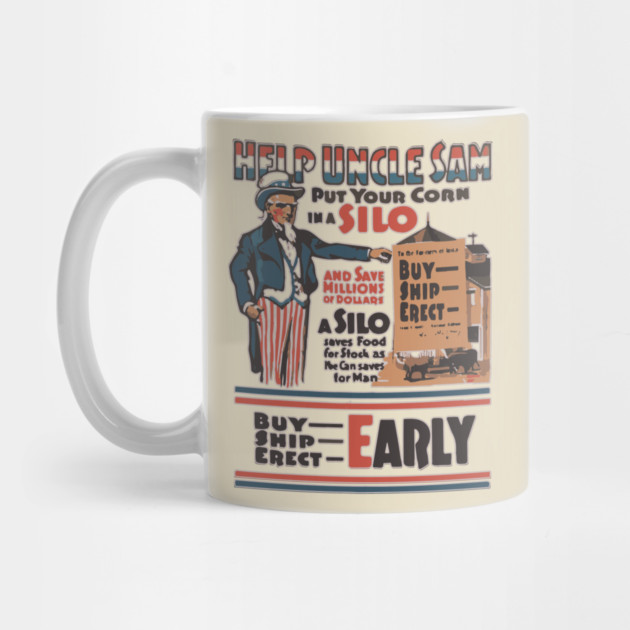 Build a Silo for the Nation - WWI Propaganda Poster by TuncGK
