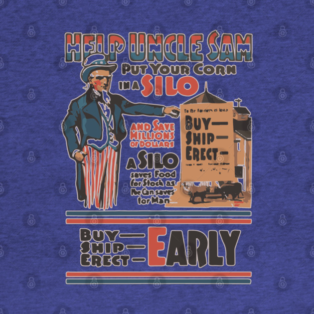 Build a Silo for the Nation - WWI Propaganda Poster by TuncGK