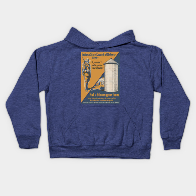 Army Propaganda Poster - World War I Kids Hoodie by TuncGK