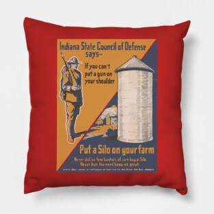 Army Propaganda Poster - World War I Pillow