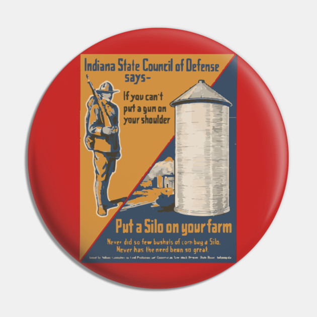 Army Propaganda Poster - World War I Pin by TuncGK