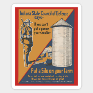 Army Propaganda Poster - World War I Sticker