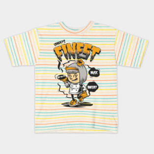 Granny's Finest - Cute Music & Bakery Art Kids T-Shirt