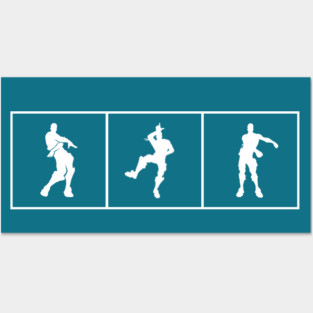 Minimalist Fortnite Emotes 2 Posters and Art