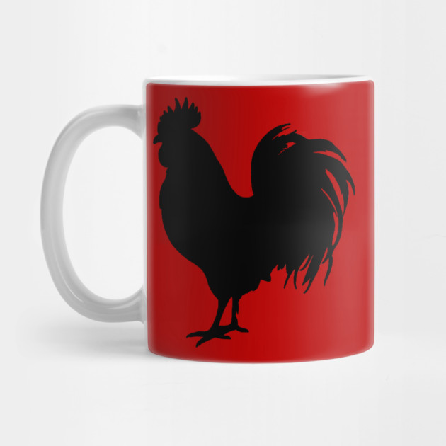 Black Rooster Silhouette by DonWillisJrArt