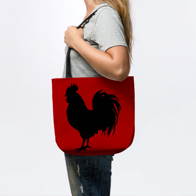 Black Rooster Silhouette by DonWillisJrArt