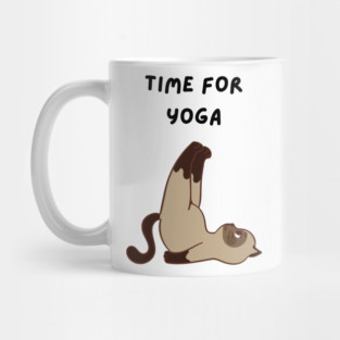 Yoga Cat T-Shirt / Funny Cat Yoga Tee / Cat Lover Yoga Shirt Mug