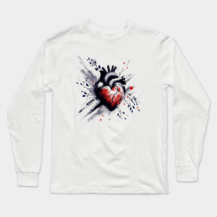 Heart artwork Long Sleeve T-Shirt