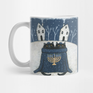The Hanukkah Sweater Cats Mug
