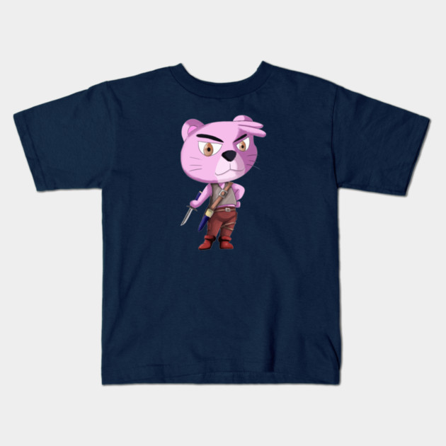 THE PINK CATVENTURER Kids T-Shirt by droidmonkey