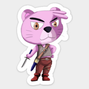 THE PINK CATVENTURER Sticker