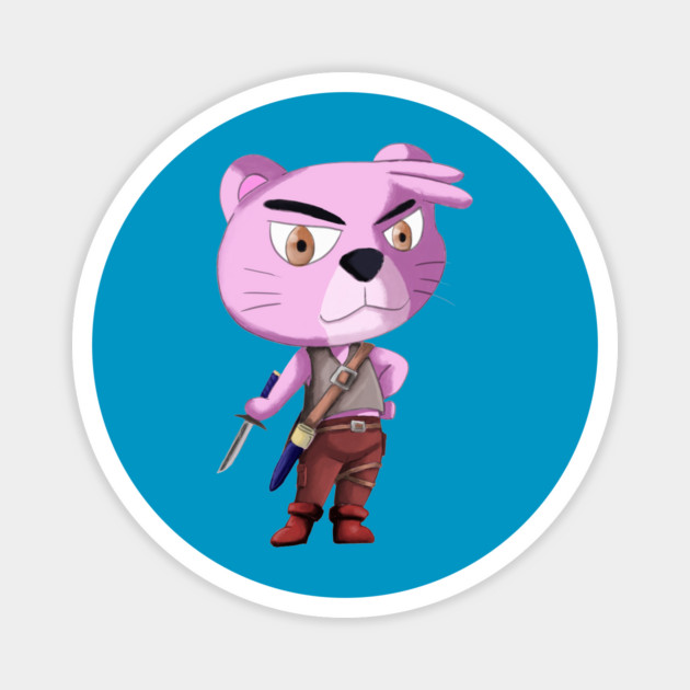 THE PINK CATVENTURER Magnet by droidmonkey