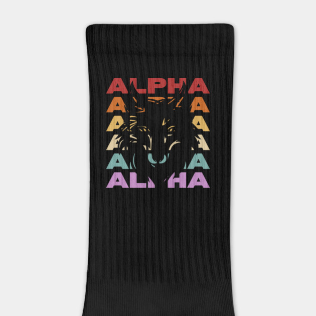 Alpha Wolf - Retro Vintage Style Pastel Design by TuncGK