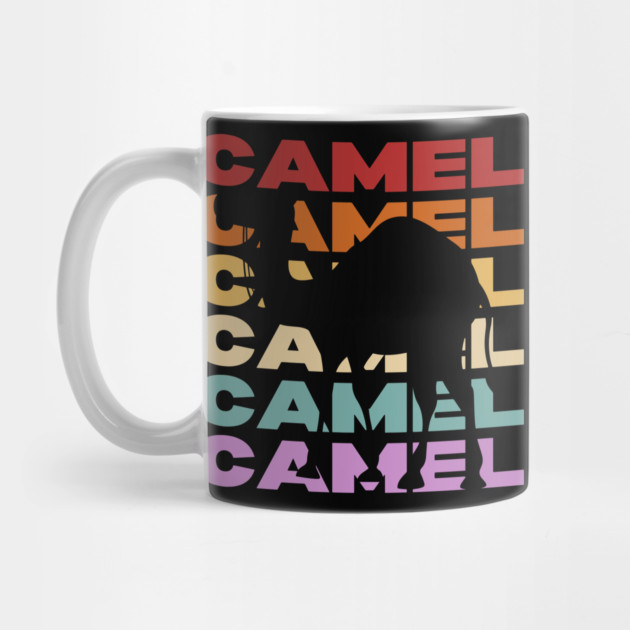 Desert Camel - Vintage Retro Pastel Typography Art by TuncGK