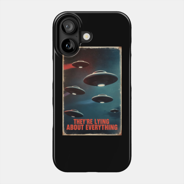 New Jersey Drones UFO Phone Case by QuirkyQuest Creations